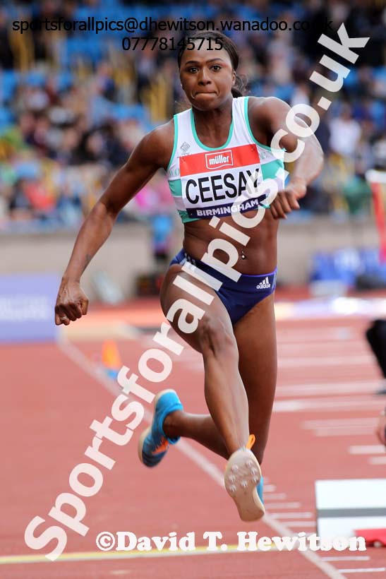 Womens triple jump, British Championships, Birmingham. Photo: David T. Hewitson/Sports for All Pics